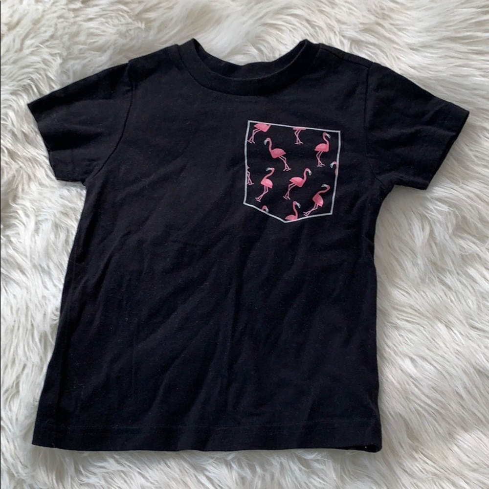 Little Adi + Co “lets flamingle” tee